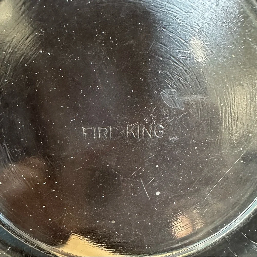Fire King Sapphire Philbe Mixing Bowl Set of Three Vintage